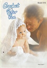 CROCHET WITH PETER PAN Book of Classic Heirloom Designs 16-22" * reduced*