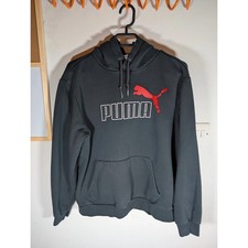 Black/Red Puma hoodie Large