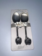 Laura Ashley Marcel Spoon Hooks Vintage Style Kitchen Dining NEW Silver Colour