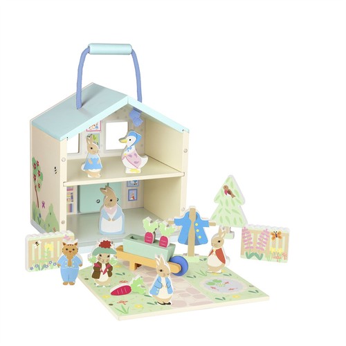 Wooden play set - play, orange