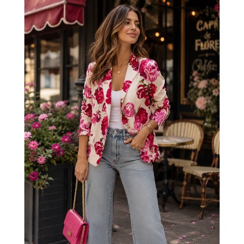 Parisian chic floral rose - chic,