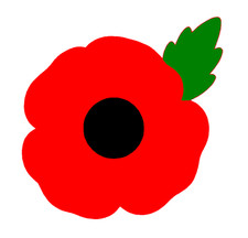 Poppy Coloured/Military/Charity Car/Van Sticker Vinyl Decal Lest We Forget