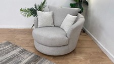 DFS The Bampton Fabric Swivel Chair in Grey