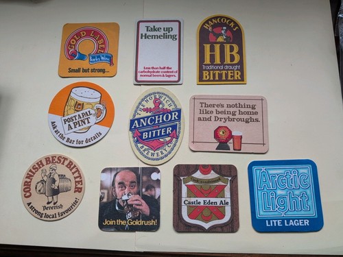 Joblot vintage beer - vintage, mats