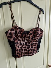 Strappy Bodice Leopard Print