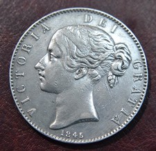 1845 queen victoria silver - 1845,