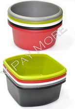 Plastic Circular / Rectangular Baking Mixing Salad Washing Up Bowl Basin Kitchen