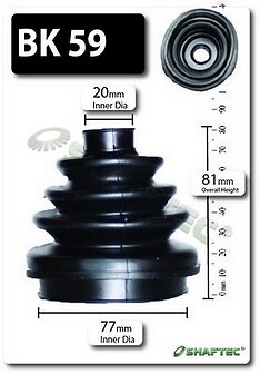 Shaftec front outer boot - front,
