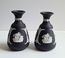 Vintage Pair Of Wedgwood Black