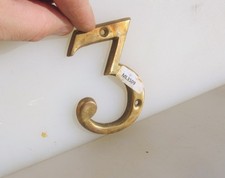 Vintage Brass House Number