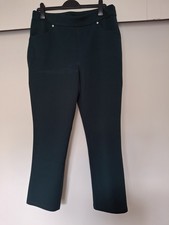 NINA LEONARD GREEN TROUSERS SIZE XL 18 20 22 ELASTICATED WAIST QVC BNWOT