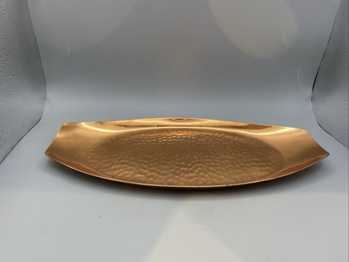 Vintage solid copper serving - copper,