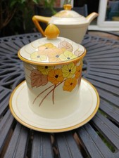 RARE ART DECO ~ CROWN DUCAL WARE ~ PRESERVE POT ~ HANDPAINTED  BREEDON