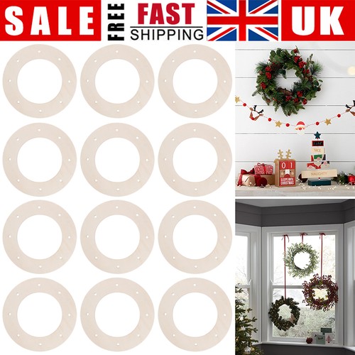 Wooden unfinished wreath - unfinished, frame