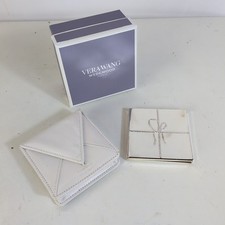 Vera Wang Wedgwood Compact Mirror Love Knots Pouch Case Box Silver Tone