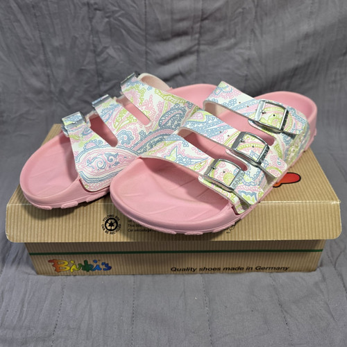 Birki pink paisley slide - pink,