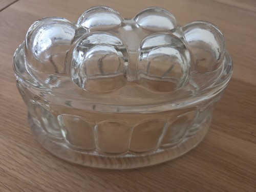 Vintage glass jelly mould - jelly,