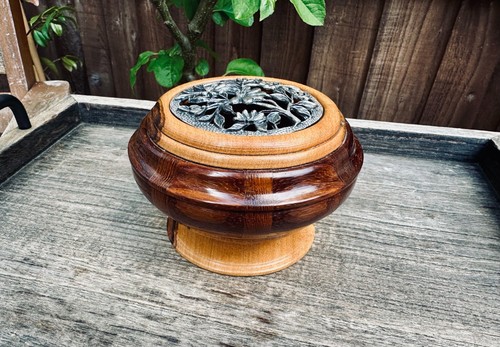 Vintage wooden pot - vintage, pourri
