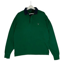 GANT Rugby Shirt Mens XL Green