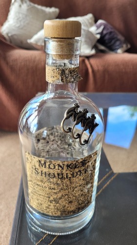 Empty monkey shoulder whisky - monkey,