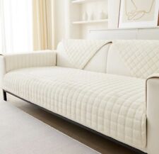 Quilted Sofa Slip Covers (70x150cm) Seater Reversible SofaProtector Couch Cover