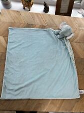 Mothercare Blue Elephant Baby Comforter Comfort Blanket Soft Toy Blankie pram