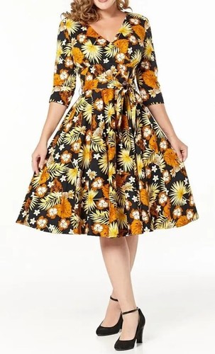 Womens ladies dress 1950s - dress, 50's