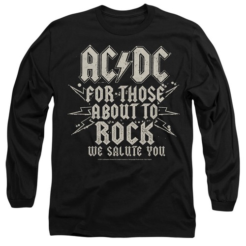 Acdc salute mens - mens, sleeve
