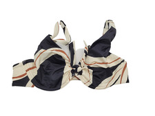 Triumph Summer Allure Tie Front Beige Mix Underwired Bikini Top Size 38B NEW F2