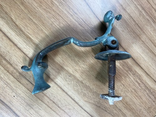 Antique bronze door knocker - door,