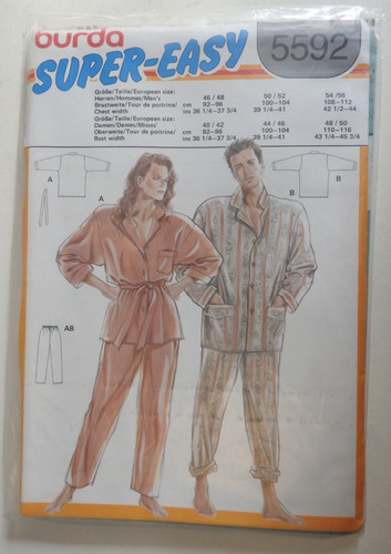 Burda pyjamas mens womens - burda,