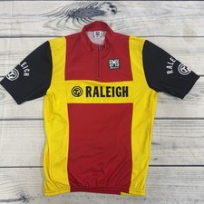 Retro Ti Raleigh Santini SMS Cycling Jersey. Made In Italy Size Medium