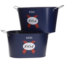 SET OF 2 Kronenbourg 1664 Beer