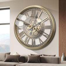 Luxury Moving Gears Wall Clock