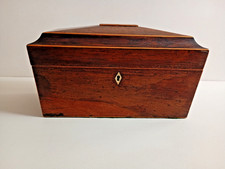 Antique Wooden Sarcophagus Box