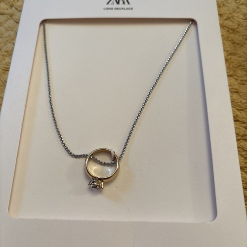 Zara gold ring necklace silver - ring,