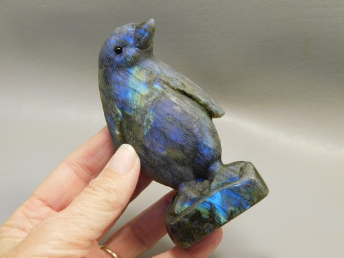 Penguin figurine labradorite - figurine, 4