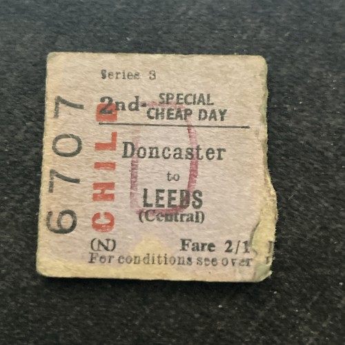 Half railway ticket - half.,