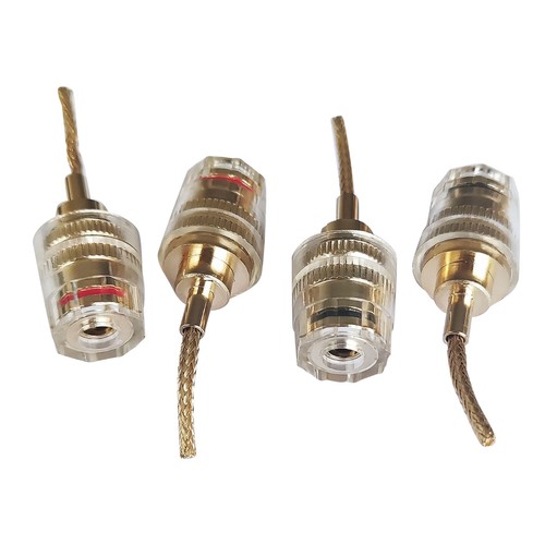 4pcs 4mm hifi cable banana - 4mm,