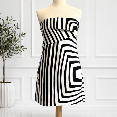 Zara black white geometric - black,