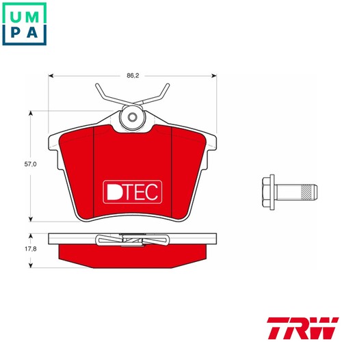 Brake pad set - set,