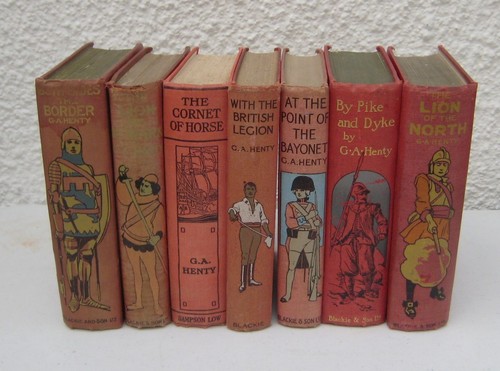 Henty antique book - g.a.,