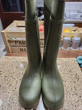 DUNLOP PUROFORT NON  SAFETY SOFT TOE WELLINGTONS UK 12  GREEN NEW