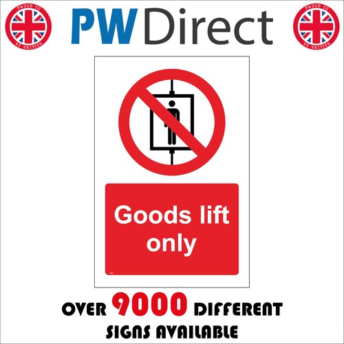 Sign goods lift - goods, cargo