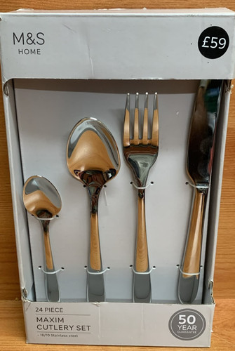 Maxim piece cutlery - m&s,
