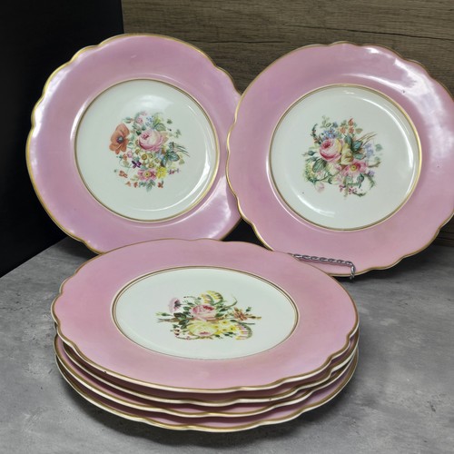 Pink hand painted china - 6,