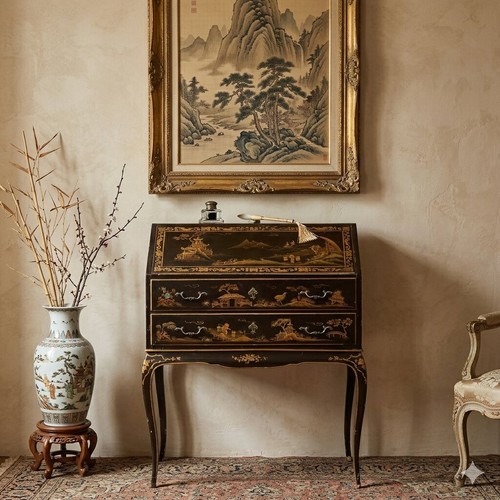 Antique drop leaf cabinet - antique,