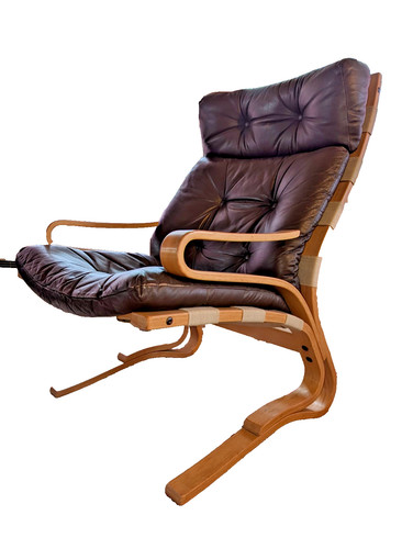 Vintage leather armchair - vintage,