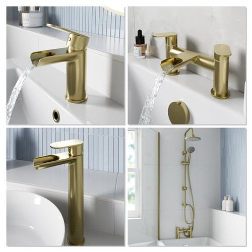 Waterfall bathroom taps - bathroom,