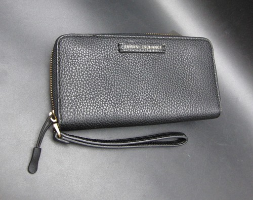Armani exchange black leather - exchange,